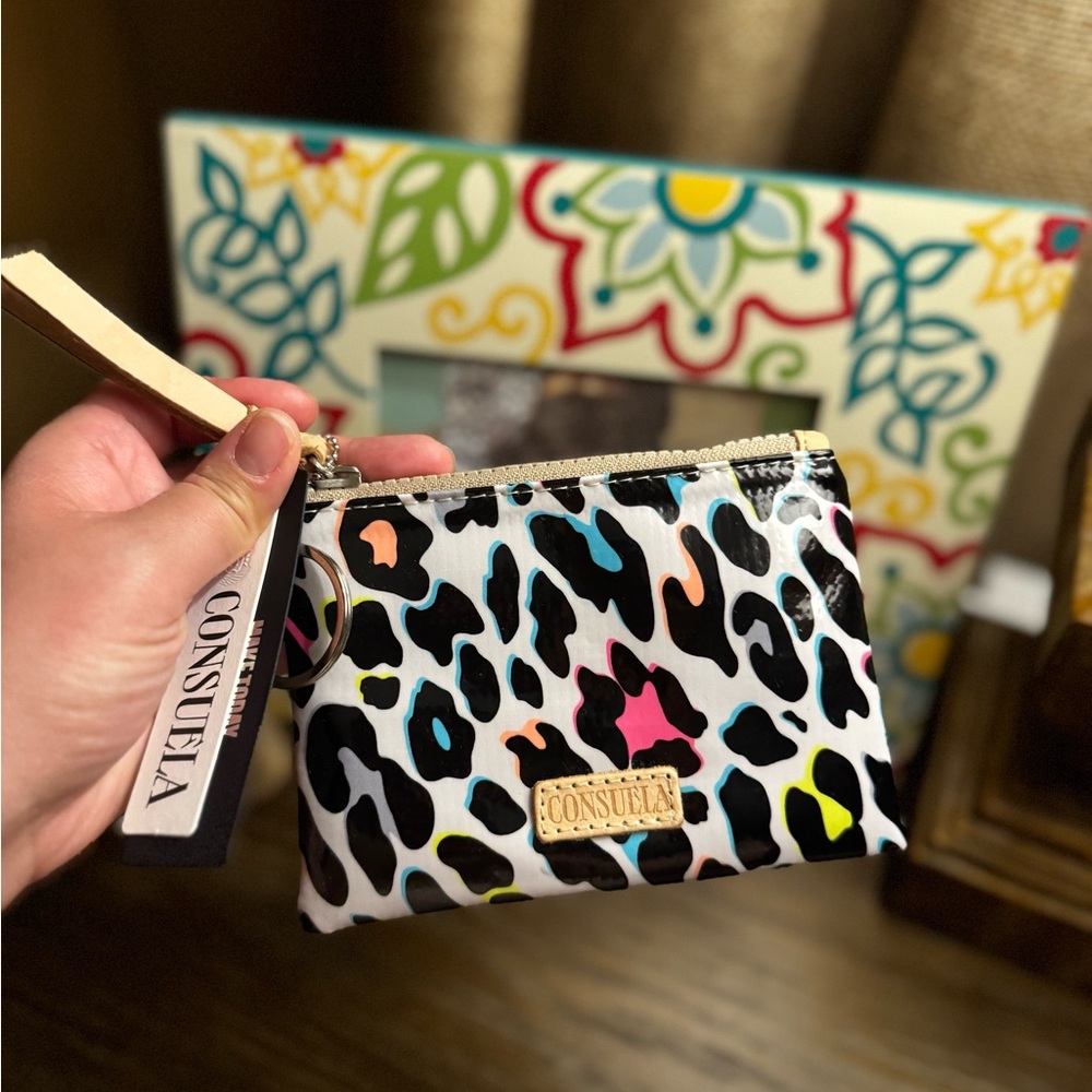 Consuela Multicolor Leopard Pouch / wallet